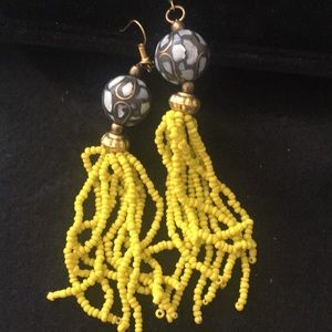 Earrings mosaic ball w tiny beads More colors